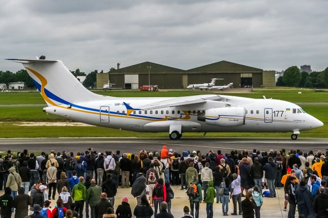 UR-NTN — - UR-NTN Antonov Airlines (Antonov Design Bureau) Antonov An-158 @ Paris - Le Bourget (LBG / LFPB) / 22.06.2013