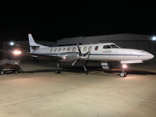 Fairchild Dornier SA-227DC Metro (N159MC) - During preflight before a long midnight trip flying car parts.