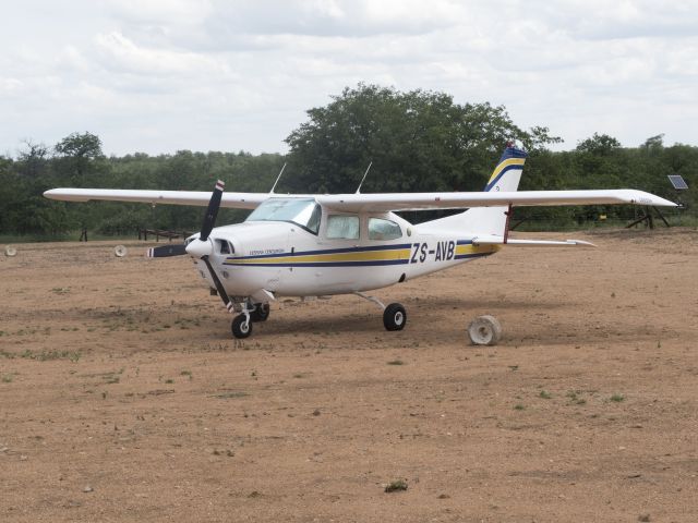 Cessna Centurion (ZS-AVB) - At Ingwelala, South Africa. 28 JAN 2017