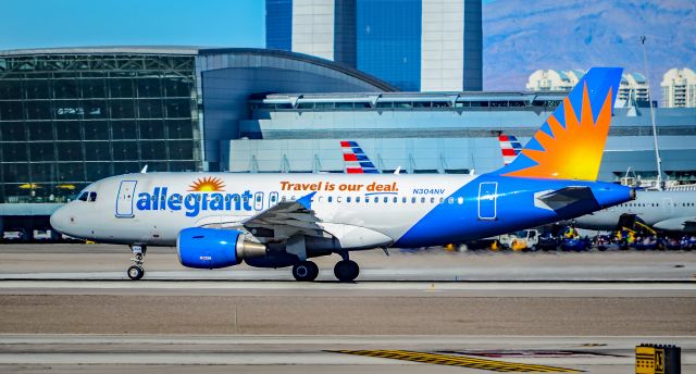 Airbus A319 (N304NV) - N304NV Allegiant Air Airbus A319-112 s/n 2265 - Las Vegas - McCarran International (LAS / KLAS)br /USA - Nevada, January 7, 2018br /Photo: Tomás Del Coro