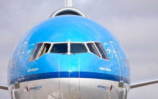 Boeing MD-11 (PH-KCE) - The beautiful MD-11 at the Toronto street fest only a flew flights away from her last one... 