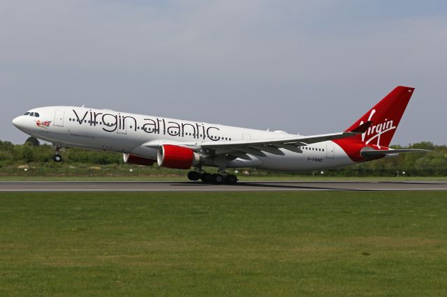 Airbus A330-200 (G-VWND) - Previously D-ALPF with Air Berlin, G-VWND is one of 4 ex Air Berlin aircraft taken on by VIR after the engine problems with their B789s.  Here departing to JFK as VIR127