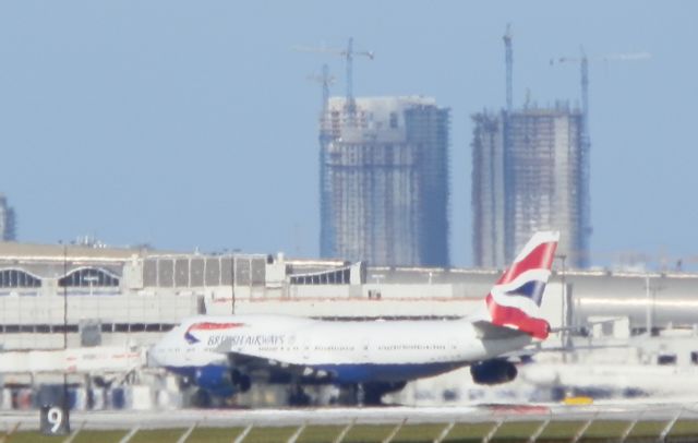 Boeing 747-400 (G-CIVO) - Taxiing"To the gate!Arriving from London(EGLL)