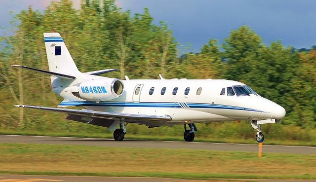 Cessna Citation Excel/XLS (N848DM) - Landing runway 20