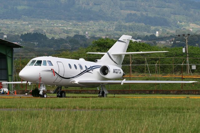 Dassault Falcon 20 (N137TA) - Nice surprise parked by the hangars, operated by Banco Promerica.