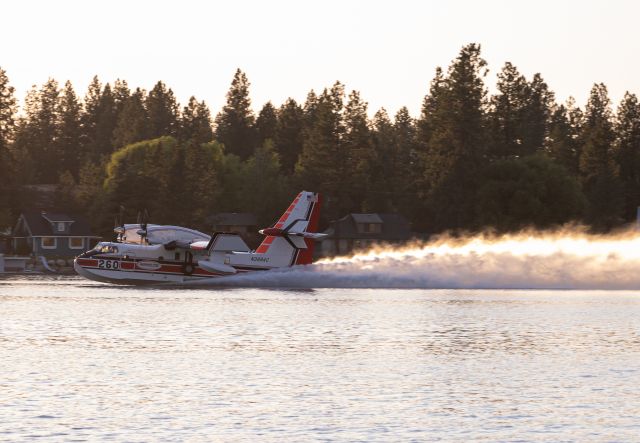 Canadair CL-415 SuperScooper (N389AC) - ð¥ FIGHTING WILD FIRES ð¥ ON EASTERN WASHINGTON JULY 2021