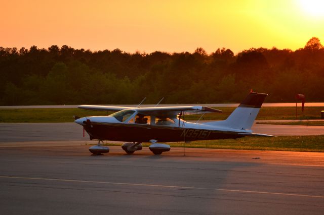 Cessna Skylane (N35151) - taken from outside the fence after a shower near sunset