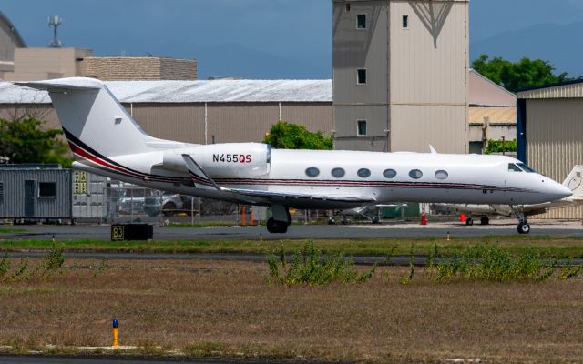 Gulfstream Aerospace Gulfstream IV (EJM455) - North of the airport to catch this GLF4