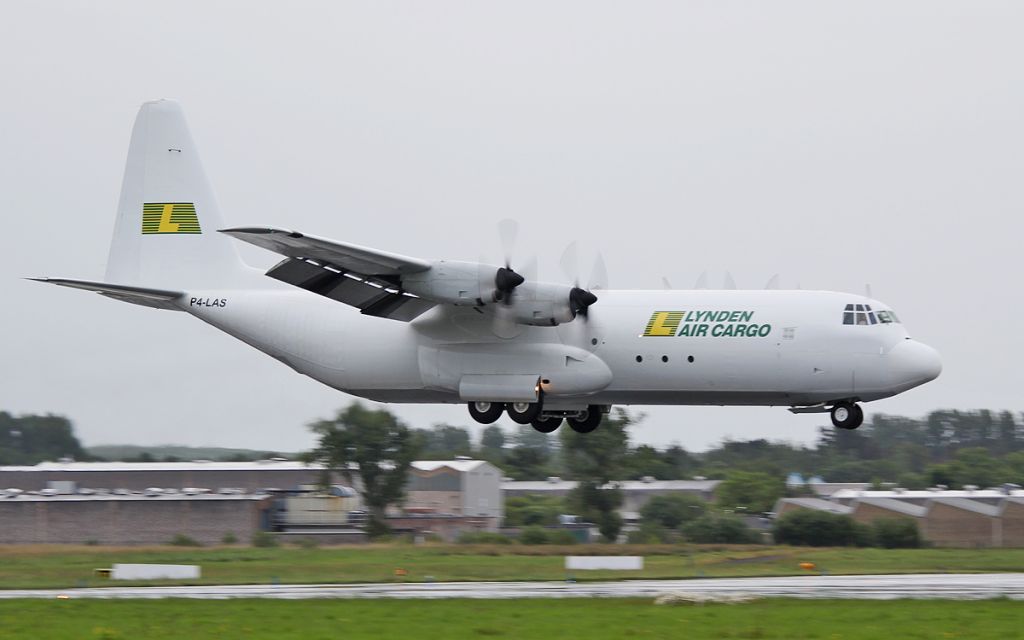 P4-LAS — - lynden air cargo l-100-30 p4-las about to land at shannon from chania this evening 4/6/17.