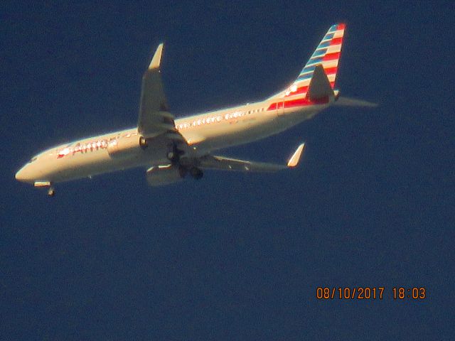 Boeing 737-800 (N878NN) - Making some circles on a test flight out of Tulsa.