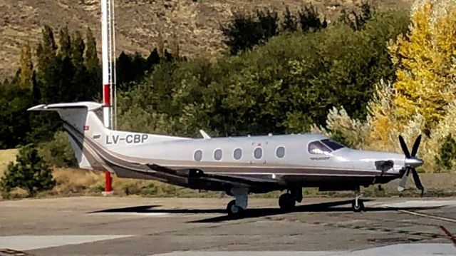 Pilatus PC-12 (LV-CBP) - Chapelco airport, apr 5 2018