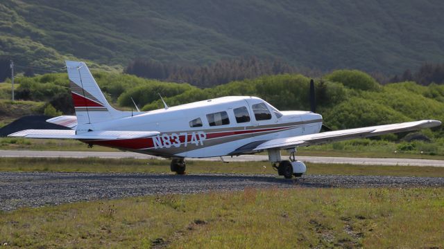Piper Saratoga (N8374P) - N8374P sits at Kodiak prior to departure on a sightseeing flight.br /Special thanks to Jim!br /Photo date: 6-17-24br /Upload date: 2-6-25