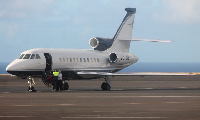 Dassault Falcon 900 (CS-EME) - Santa Maria Island International Airport - LPAZ. January 12, 2022.