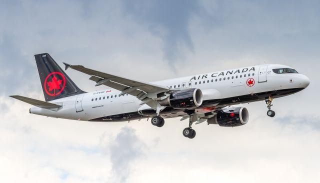 Airbus A320 (C-FXCD) - Air Canadas first A320 in the new scheme arrives home from Victorville after repaint…br /5/05/18