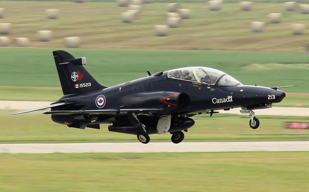 15-5213 — - A CT-155 Hawk departs 15 Wing Moose Jaw, SK on a local training mission.