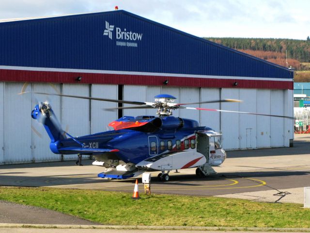 Sikorsky Helibus (G-XCII) - Bristow Helicopters Sikorsky S92A G-XCII in Aberdeen Dyce Airport