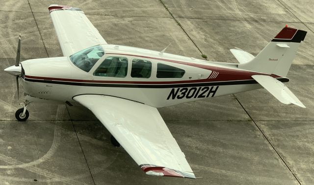 Beechcraft Bonanza (33) (N3012H) - From the tower