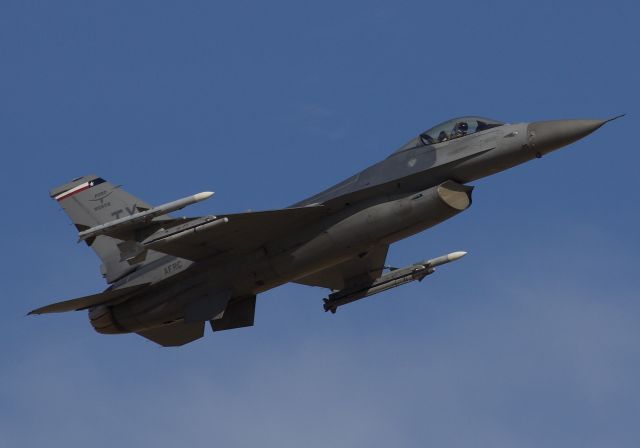 Lockheed F-16 Fighting Falcon (85-1481) - A member of the 457th Fighter Squadron departing NAS/JRB Fort Worth, for a local sortie (Please view in "full" for highest image quality)