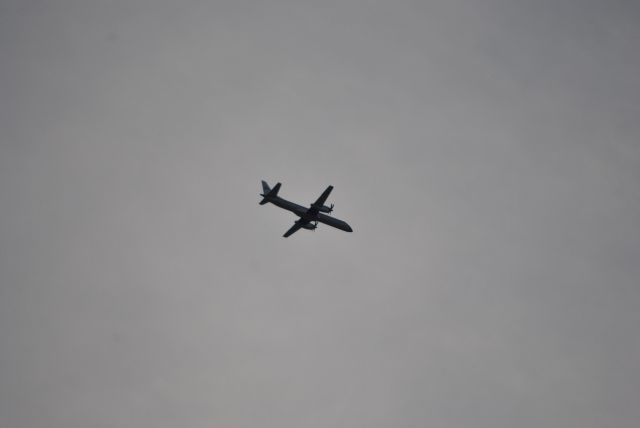 Saab 2000 (N542FR) - Taken from my back porch didn't realize how rare this plane is.