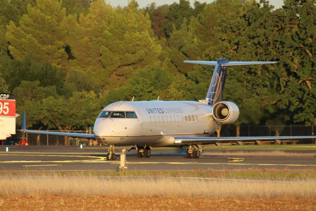 Canadair Regional Jet CRJ-200 (N507CA) - KRDD - Skywest to SFO sat here about 26 mins before departing Runway 16 on July 22, 2016 at 06:30am.click full.