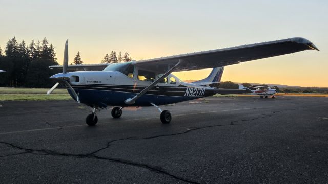 Cessna 206 Stationair (N9217R) - Brief sunset stop in Scappoose before returning to Seattle.