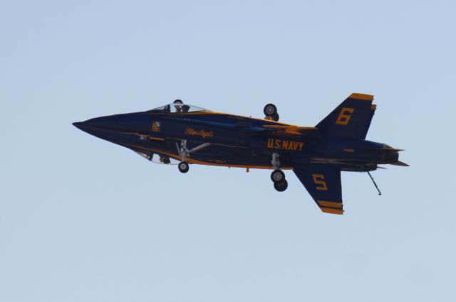 McDonnell Douglas FA-18 Hornet — - Mirror Image Blue Angel Miramar 2012