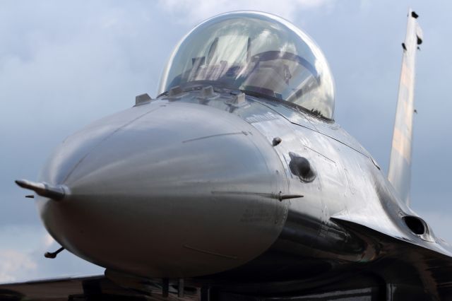 Lockheed F-16 Fighting Falcon — - On display at RIAT 2013.