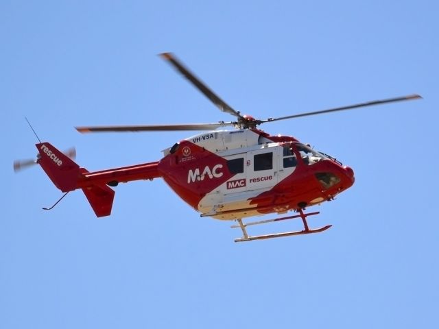 VH-VSA — - Motor Accident Commission emergency chopper heading off on another mercy flight. Wednesday 4th January 2012.