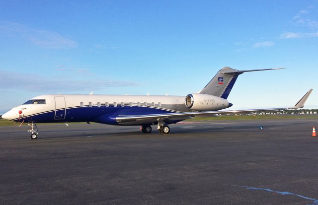 Bombardier Global Express (M-AABG) - 1st upload ever of M-AABG on FlightAware.Com KBOS 05-22-2016