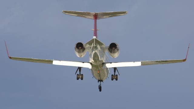 Learjet 31 (N165AL) - The "Airport Dike Trail" in Juneau (actually a service road for emergency vehicles) is a popular dog trail just outside the airport perimeter fence.  This is an old photo from 2016, with N165AL from Airlift Northwest landing at JNU.