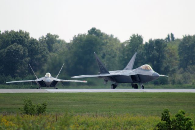 Lockheed F-22 Raptor — - F-22 Action at Wisconsins Volk Field !!