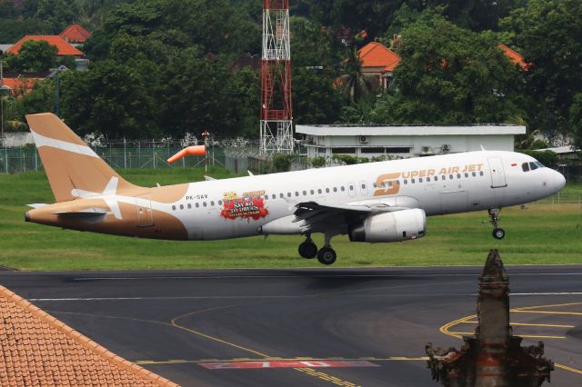 Airbus A320 (PK-SAV) - Sticker "Say NO to Drugs, Say YES to Travel"