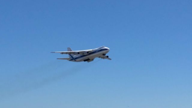 Antonov An-124 Ruslan (RA-82045) - Rare Antonov An-124 Ruslan departing Oakland as VDA2602.