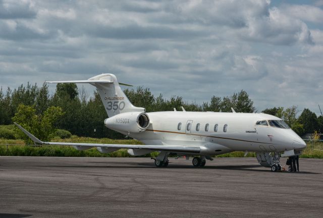 Canadair Challenger 350 (N350DX) - In transit to CYHU from Europe. 10-08-2020