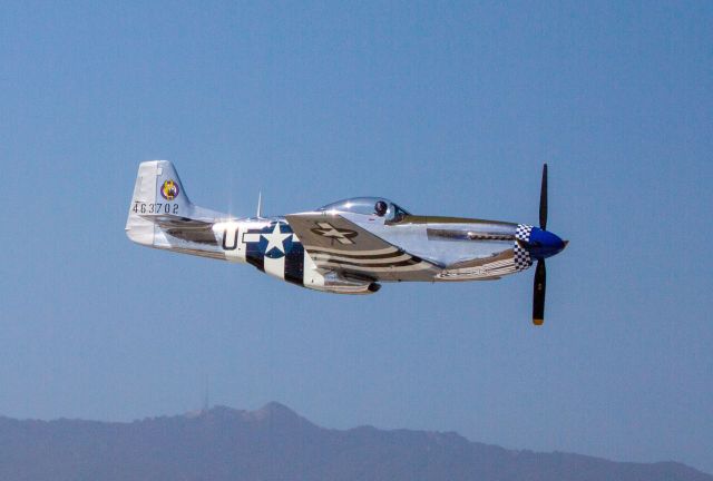 North American P-51 Mustang (NL26PW) - Amazing P-51D Mustang high-speed, low-pass at KCVH Hollister, CA - June 28th, 2018