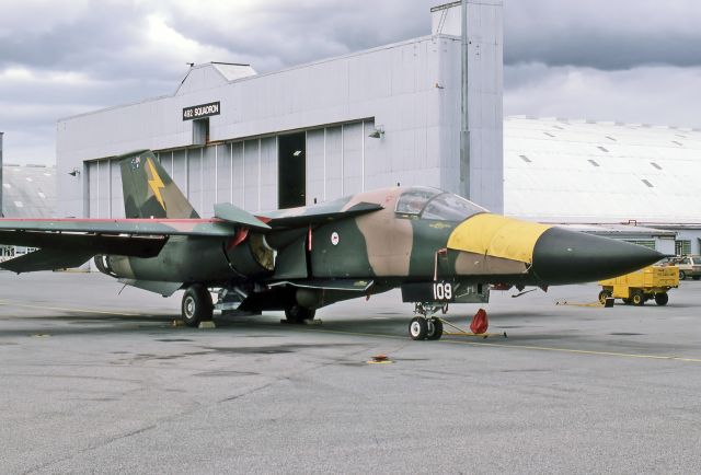 A8109 — - AUSTRALIA - AIR FORCE - GENERAL DYNAMICS F-111C AARDVARK - REG : A8-109 - EDINBURGH - RAAF BASE ADELAIDE SA. AUSTRALIA - YPED