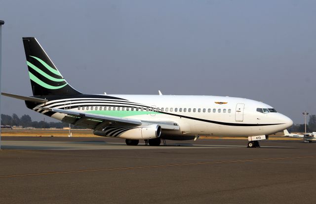 Boeing 737-200 (N413JG) - KRDD - This 737 dropped into Redding Aug 30th, 2021 and is still parked on the ramp. Former America West as N137AW.