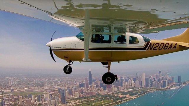 Cessna 206 Stationair (N206AA) - Flying over Chicago! 