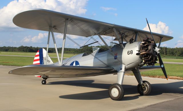 Boeing PT-17 Kaydet (N6875S) - A 1941 model Boeing B75N1 on the ramp at Pryor Field Regional Airport, Decatur, AL - August 10, 2017.