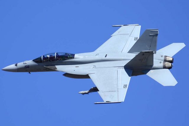 McDonnell Douglas FA-18 Hornet (16-6965) - Boeing F/A-18F Super Hornet BuNo 166965 #156 of VFA-122 at NAF el Centro on February 17, 2012