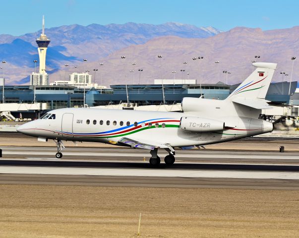 Dassault Falcon 900 (TC-AZR) - TC-AZR 2010 Dassault Falcon 900EX C/N 236 - State Oil Company of Azerbaijan Republic (SOCAR) -  Las Vegas - McCarran International (LAS / KLAS) USA - Nevada, December 03, 2011 Photo: Tomás Del Coro