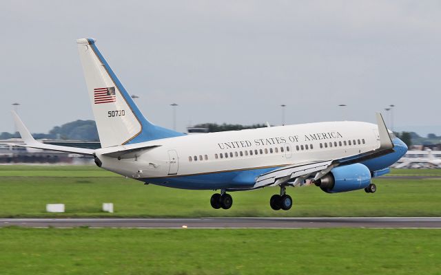 05-0730 — - spar18 usaf c-40c 05-0730 about to land at shannon 29/5/17.