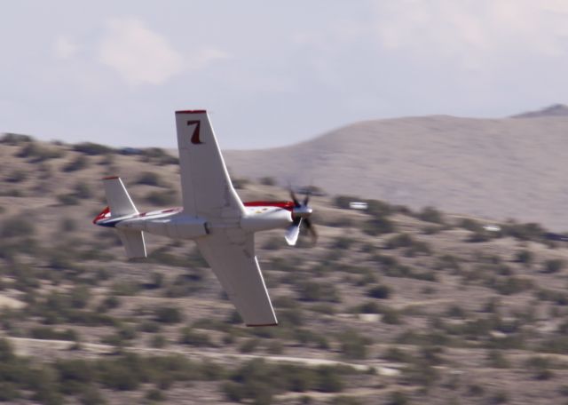 North American P-51 Mustang — - Reno Air Race. Strega passing G Ridge