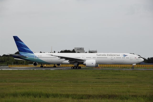 BOEING 777-300 (PK-GIA) - Takeoff at Narita Intl Airport Rwy16R on 2013/08/20