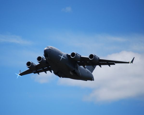 Boeing Globemaster III — - RAAF Globe Masters often use Maryborough, Qld, Australia for flight training purposes.