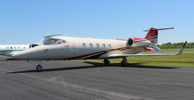 Learjet 60 (N211BD) - Discount Tires Learjet 60 on the ramp at Boswell Field, Talladega Municipal Airport, AL - May 6, 2017.