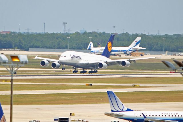 Airbus A380-800 (D-AIMG) - Landing KIAH 7/2/13