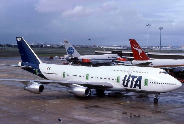 BOEING 747-300 (F-GDUA) - UTA Boeing 747-300 at Sydney Airport in April 1983. This aircraft was destroyed by fire whilst on the ground at Paris CDG Airport on 16.3.1985