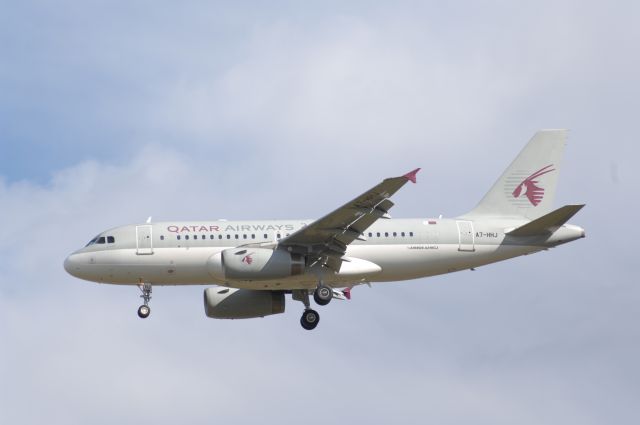 Airbus A319 (A7-HHJ) - Qatal Amiri Flight Final Approach to Narita Intl Airport R/W34L on 2006/11/12