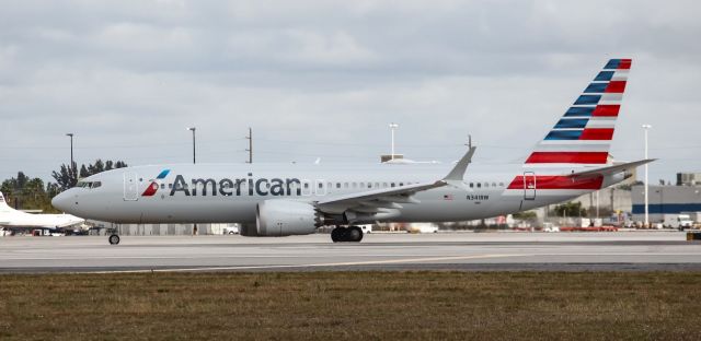 Boeing 737 MAX 8 (N341RW) - Moving onto the runway on the morning of February 1st, 2019. It had only been in service for a few weeks.